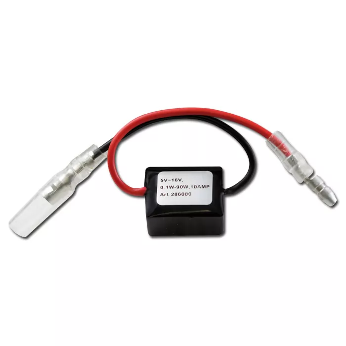 Blinkrelais Digital 5-16v/0,1-90w, Lastunabhängig, 10 Amp, L 20 X B 15 X H 10 Mm, Inkl. Rundstecker