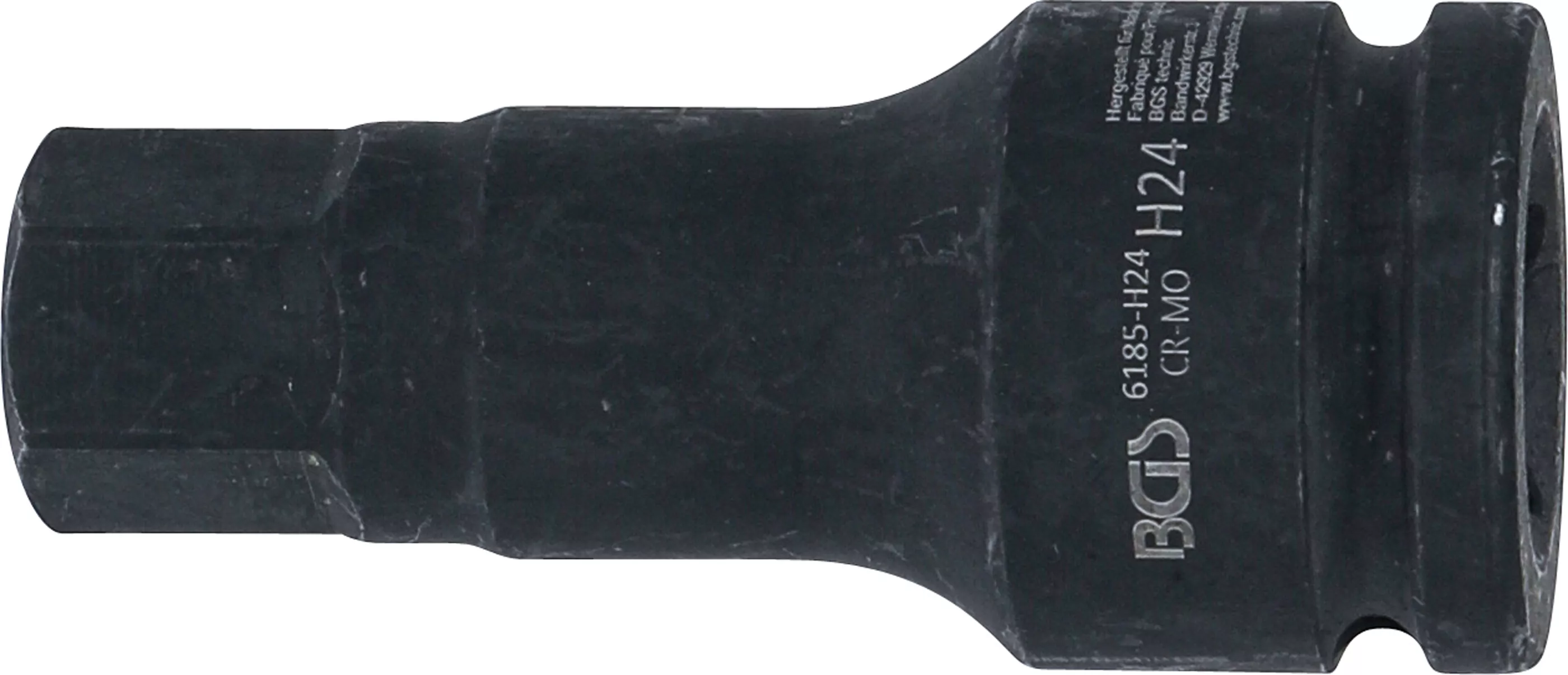 Kraft-Bit-Einsatz | Länge 100 mm | Antrieb Innenvierkant 20 mm (3/4") | Innensechskant 24 mm