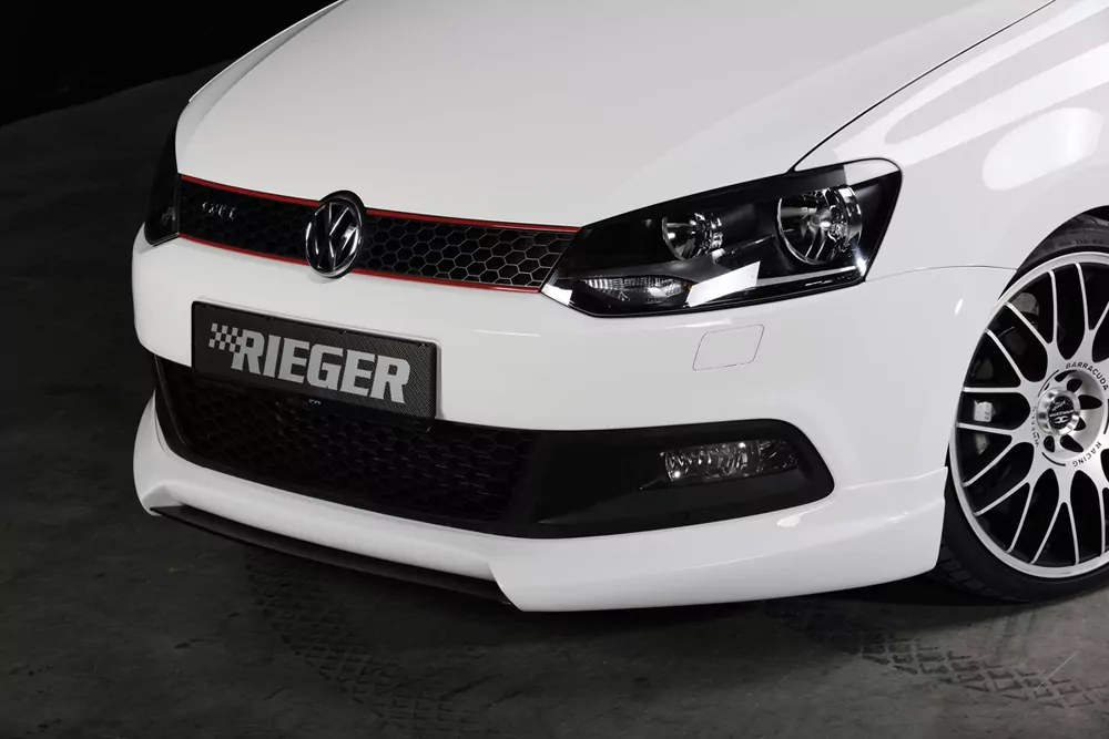 Rieger Spoilerlippe für VW Polo 6 GTI (6R) - 3-tür. 05.10-01.14 (bis Facelift) carbon optik