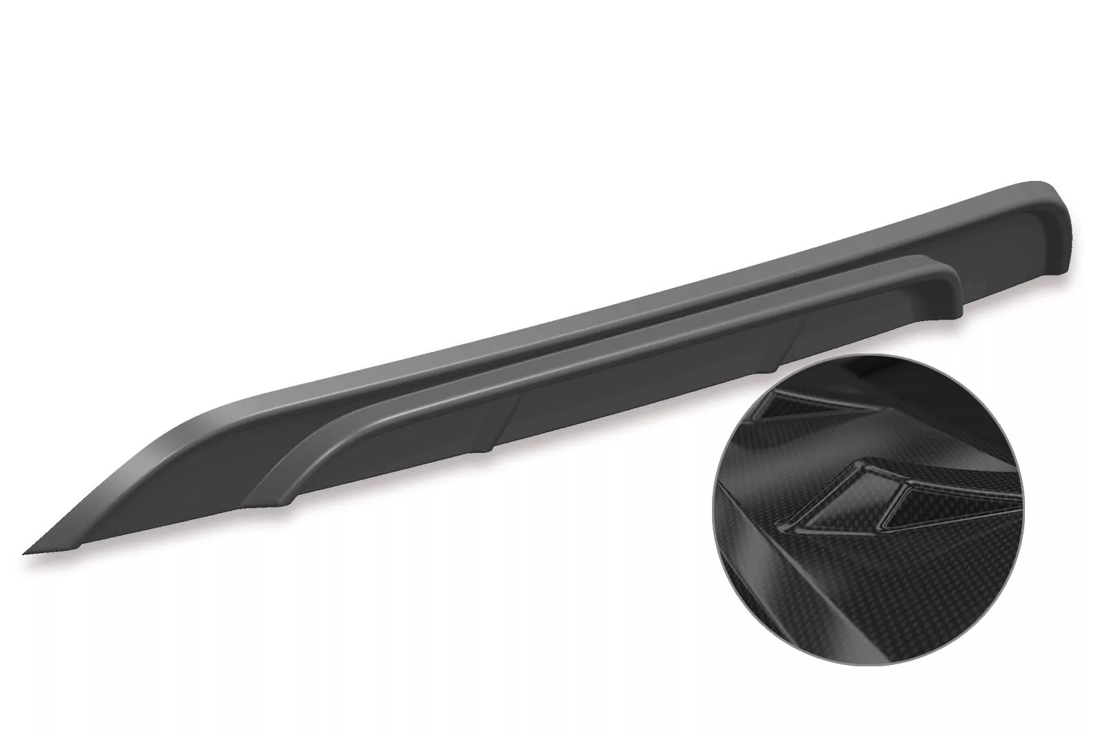 Heckansatz für VW up! (vor Facelift) HA245-C Carbon Look Hochglanz