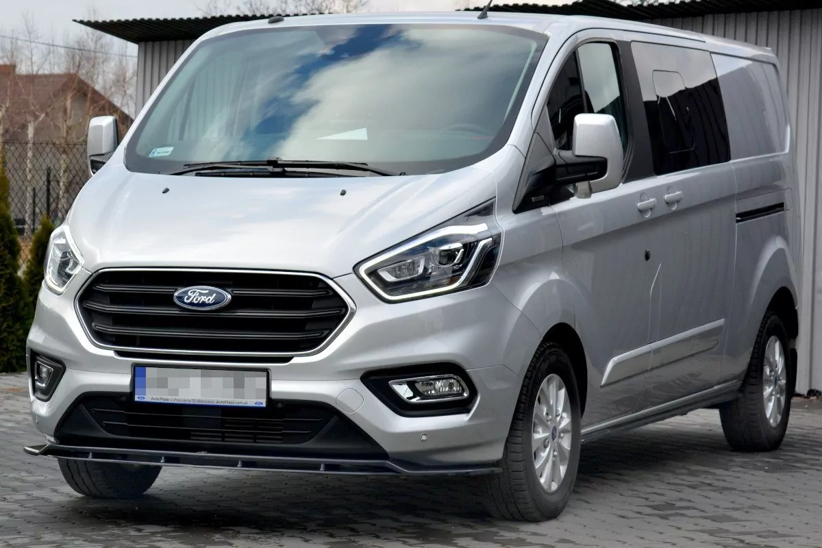 Seitenschweller Ansatz Passend Für Passend Für FORD TRANSIT CUSTOM MK.1 FL 2018 Schwarz Hochglanz Schwarz Hochglanz