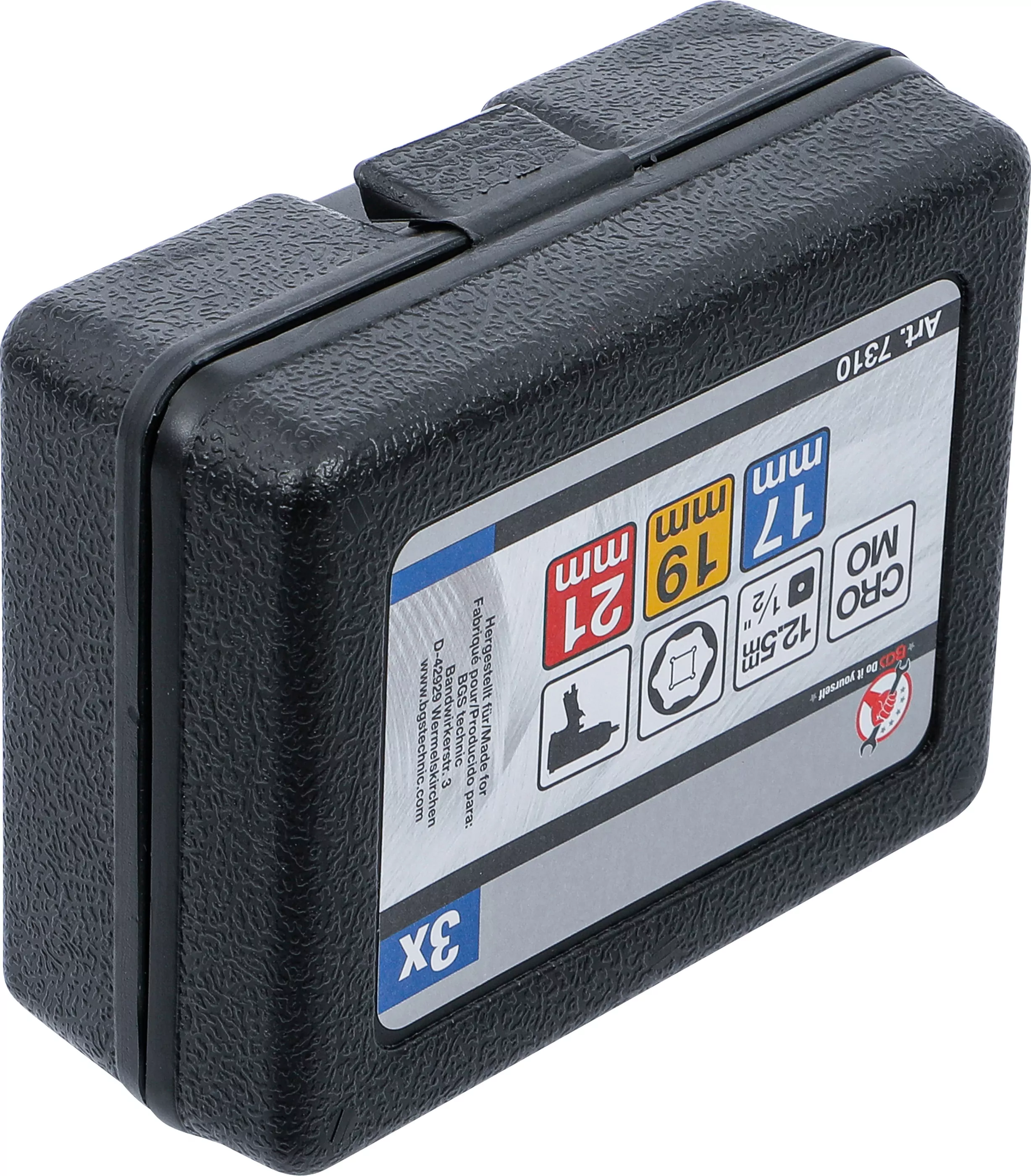 Kraft-Schoneinsatz-Satz | Antrieb Innenvierkant 12,5 mm (1/2") | SW 17 - 19 - 21 mm | 3-tlg.