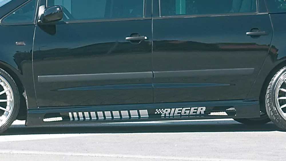Rieger Seitenschweller links  matt schwarz für VW Galaxy (WGR) VAN 04.00- (ab Modell 2000)