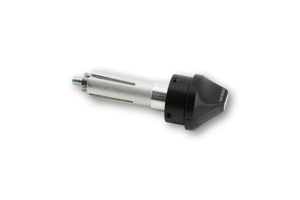HIGHSIDER Pro Flight LED Lenkerendenblinker Gehäuse Schwarz / Linse Rauchgrau (Paar), Vorn