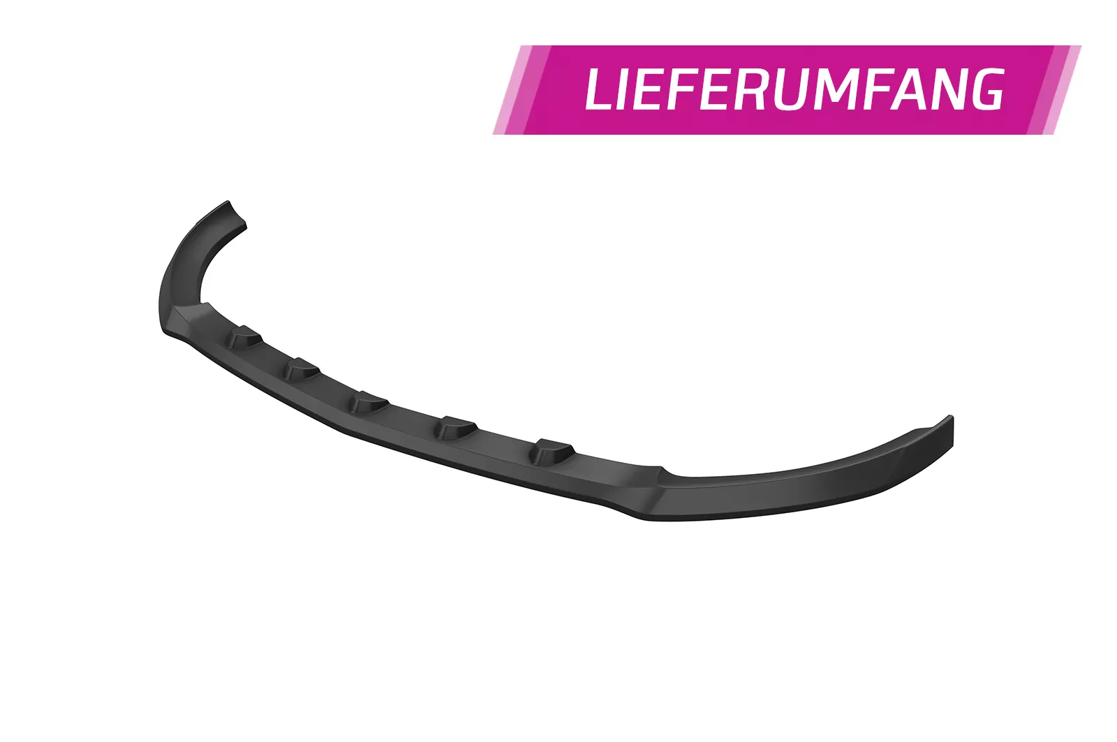 Cup-Spoilerlippe mit ABE für Mercedes-Benz SLC R172 43 AMG CSL833 Schwarz Strukturiert