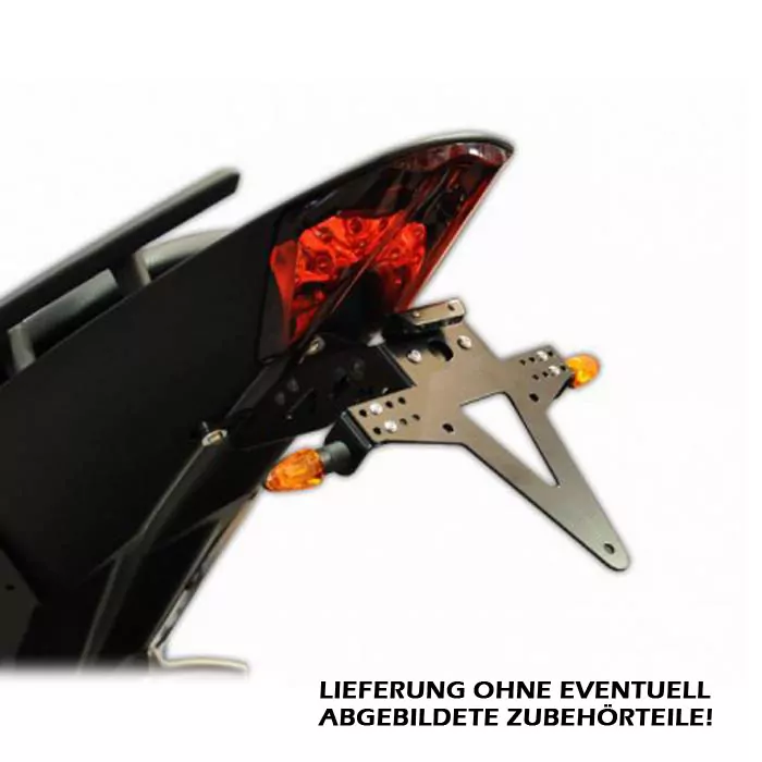 Kennzeichenhalter Ktm 690 Duke / Supermoto / R, Bj. -11, Verstellbar, Inkl. Reflektorhalter