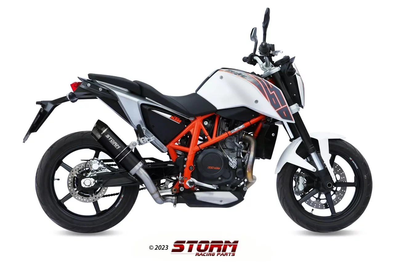 STORM By MIVV GP-C Edelstahl Schwarz KTM 690 DUKE 12-18