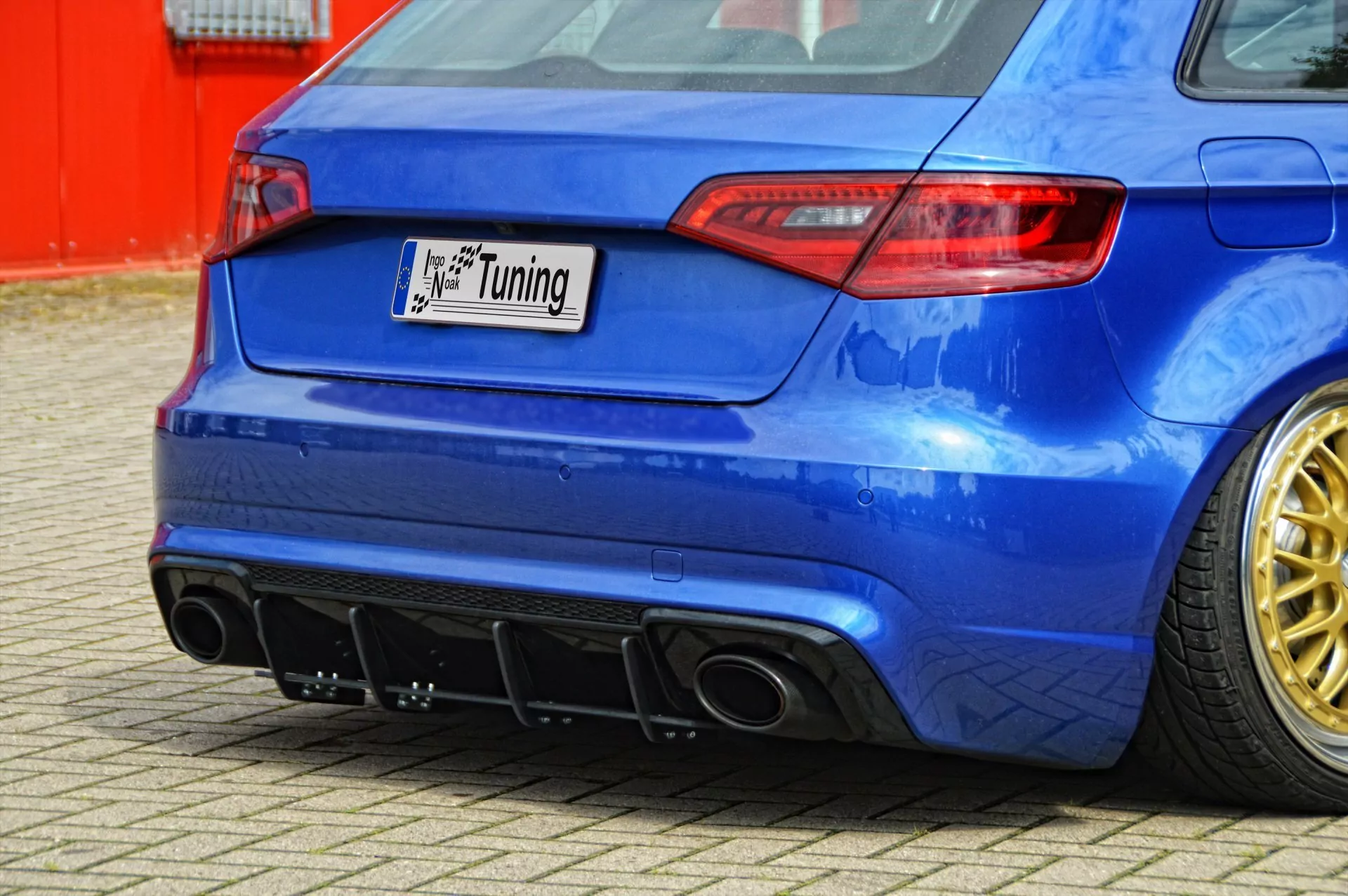 Heckansatz Heckeinsatz Diffusor Heckeinsatz für Audi RS3 8V Sportback