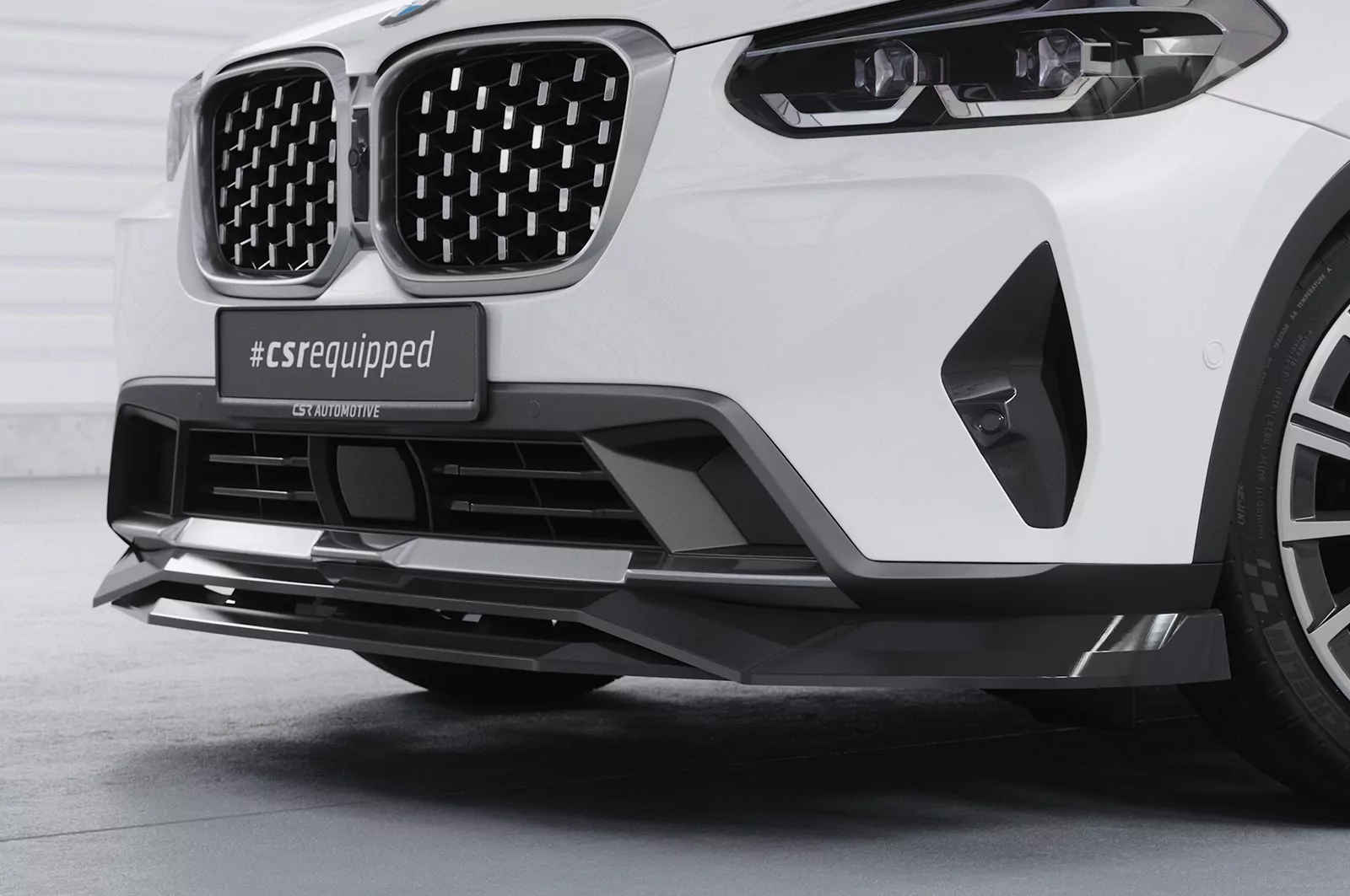 Cup-Spoilerlippe mit ABE für BMW X4 (G02) CSL672 Schwarz Strukturiert