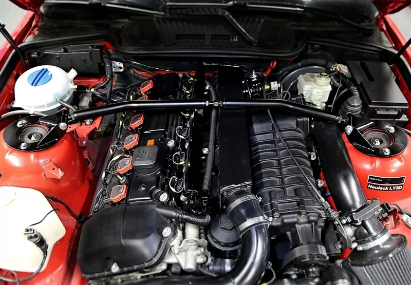 TA Technix Stahl-Domstrebe schwarz passend für BMW 3er E36 6-Zylinder