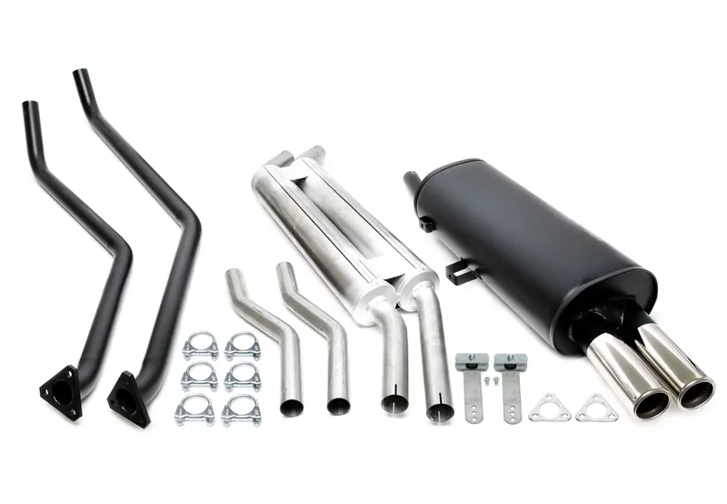 TA Technix Sportauspuffanlage 2x70mm passend für BMW 320i/323i/325i E30 6-Zyl.