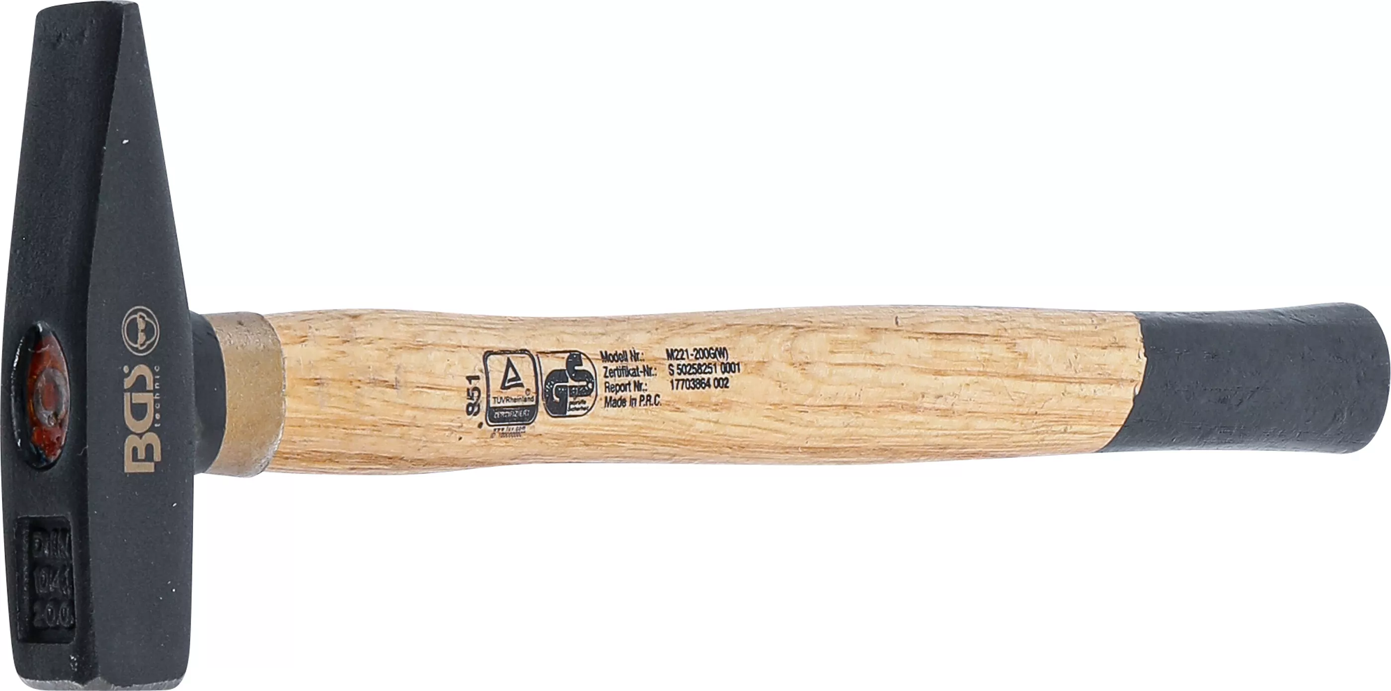 Schlosserhammer | Holz-Stiel | DIN 1041 | 200 g