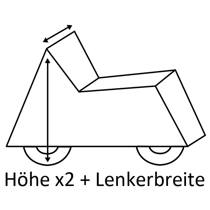 Motorrad-Abdeckplane "California" | Gr. XXL | blau ab 1000 ccm