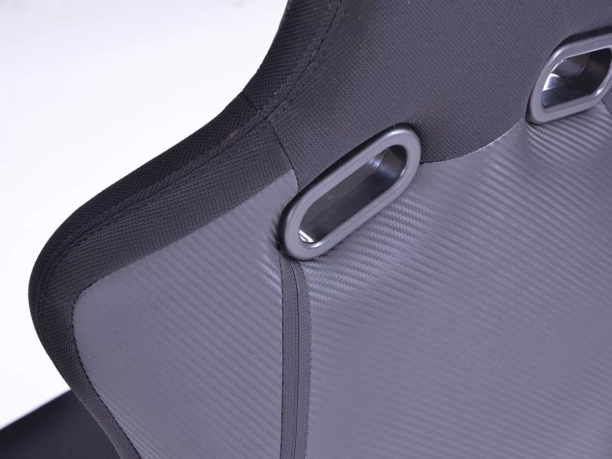 FK Sportsitze Auto Halbschalensitze Set Köln Kunstleder/Stoff schwarz