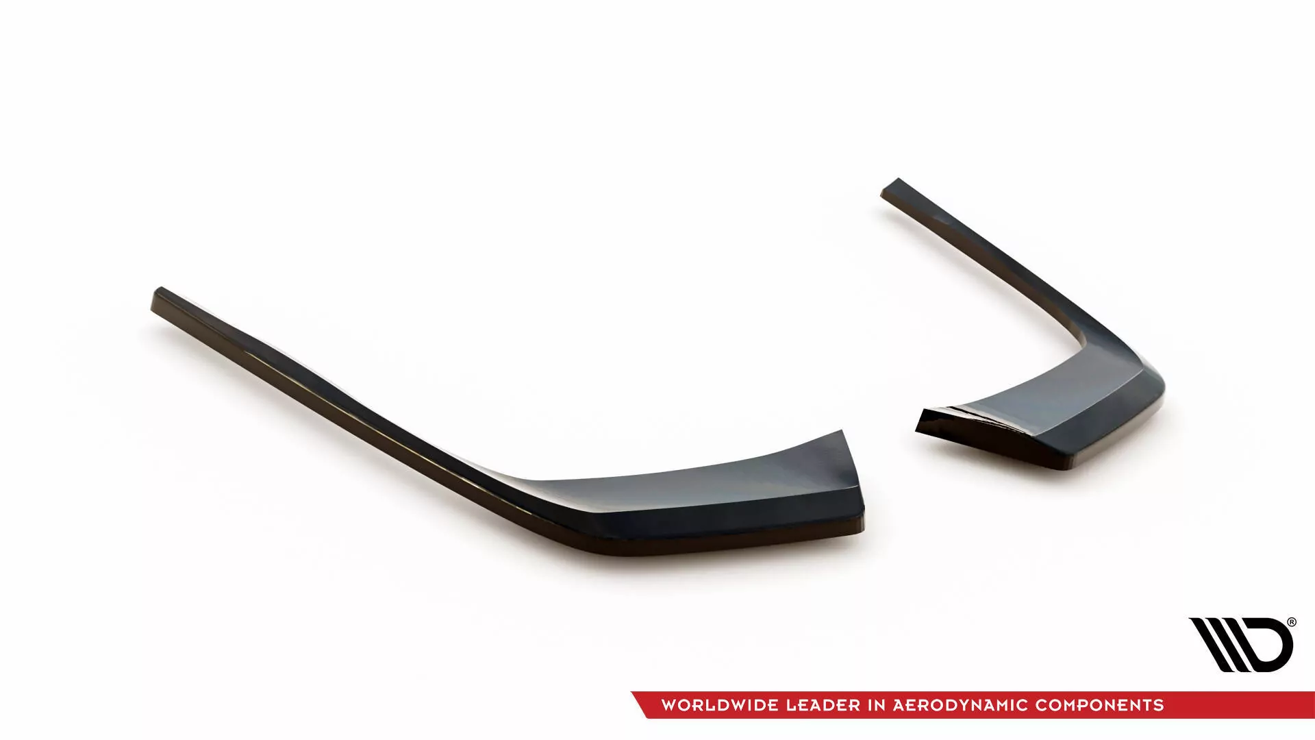 Heck Ansatz Flaps Diffusor Für Mercedes-Benz C AMG-Line / 43 AMG W206 Schwarz Hochglanz