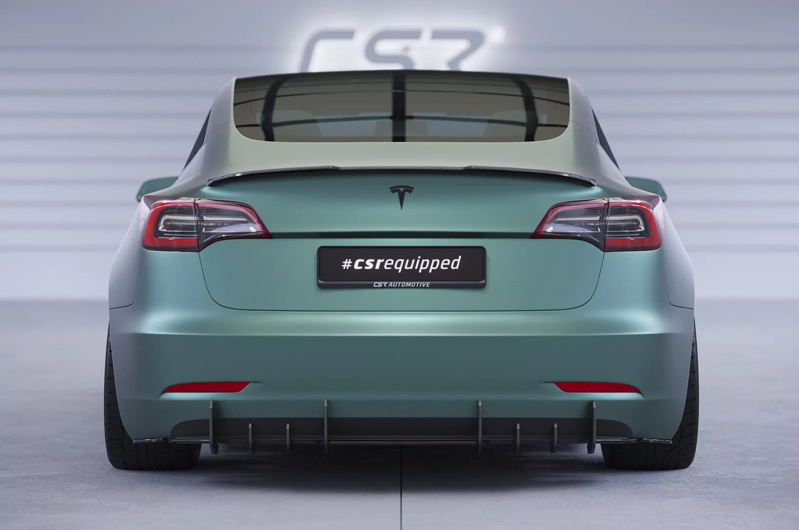 Racing Diffusor / Heckansatz für Tesla Model 3 HA412