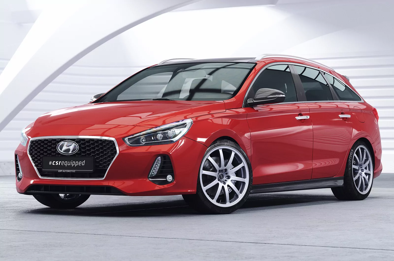 Seitenschweller für Hyundai I30 (PD) CW SS502 Schwarz Strukturiert