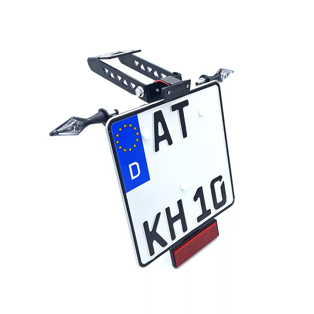 alpha Technik Kennzeichenhalter Kawasaki Z125,Ninja 125; Typ BR125K; Modelljahr 2018-