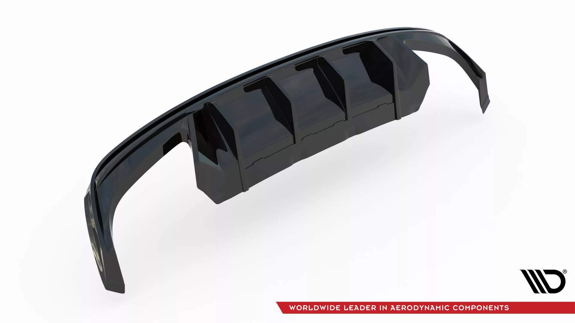 Diffusor Heck Ansatz Für Skoda Octavia RS Mk4 Schwarz Hochglanz