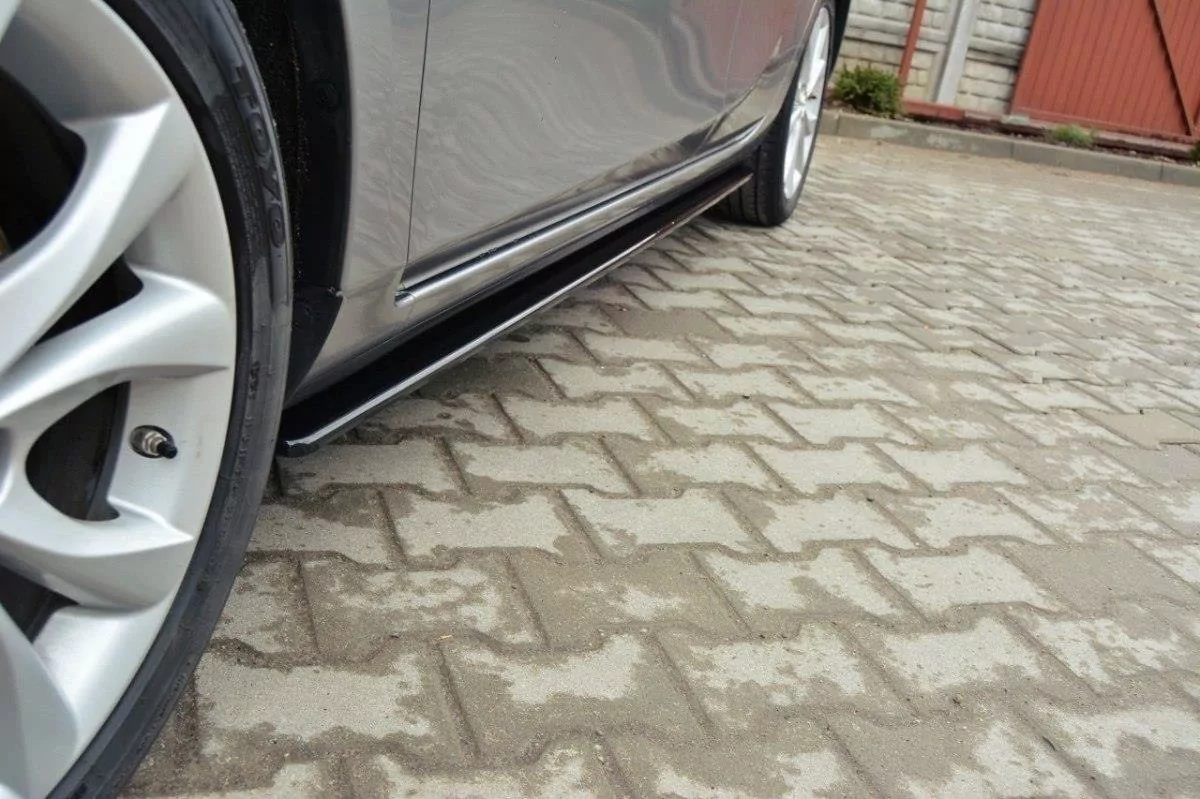 Seitenschweller Ansatz Passend Für Passend Für MAZDA 3 MK2 SPORT (vor FL) Schwarz Hochglanz Schwarz Hochglanz