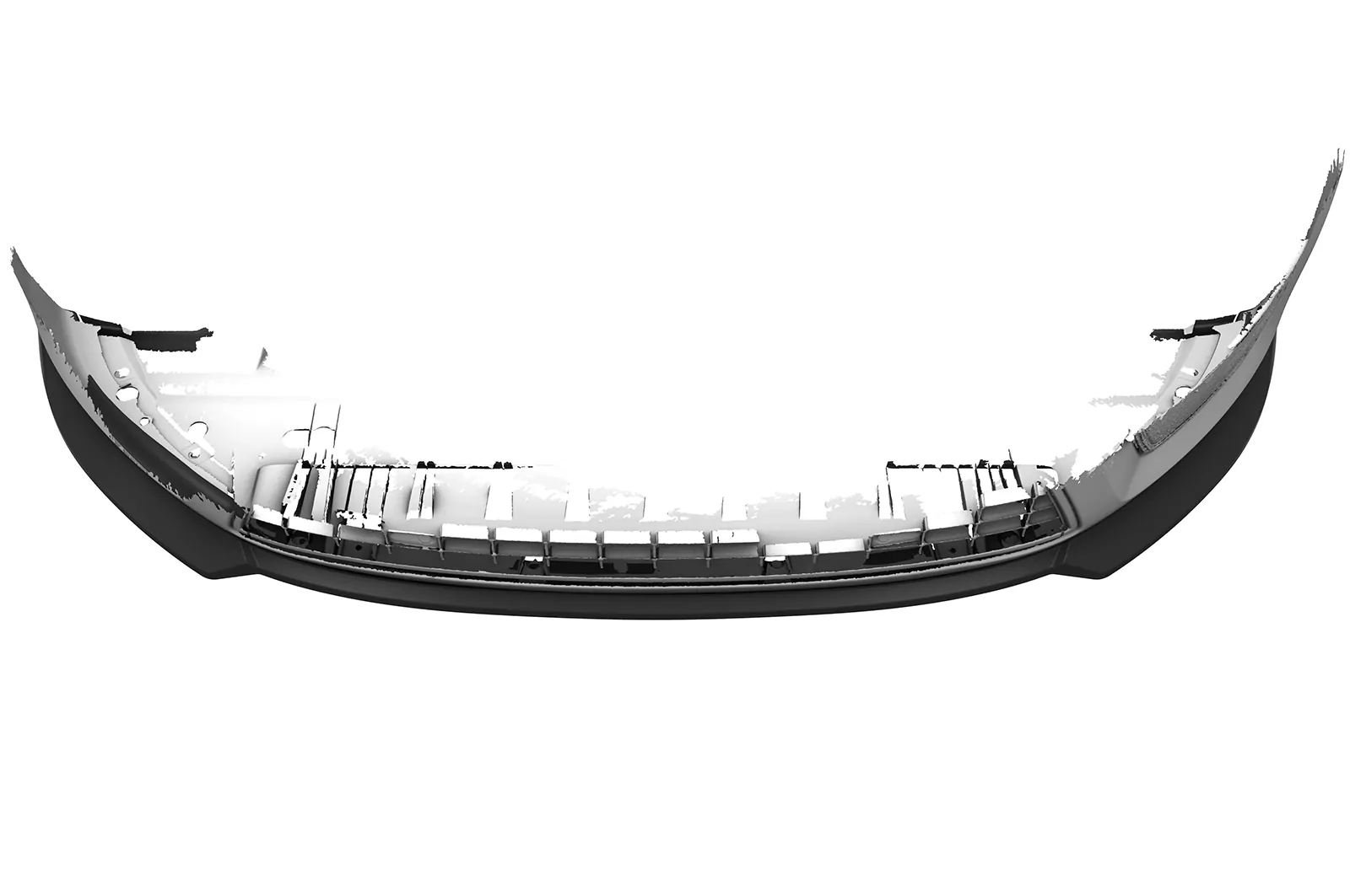 Cup-Spoilerlippe mit ABE für Ford Mondeo MK4 (BA7) CSL844 Schwarz Strukturiert