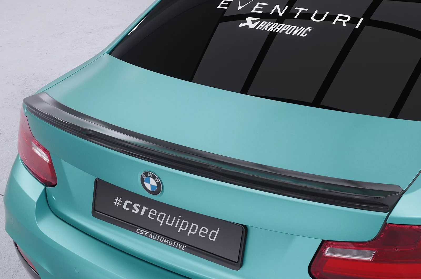 Heckflügel mit ABE für BMW 2er F22 / F23 HF006 Schwarz Strukturiert