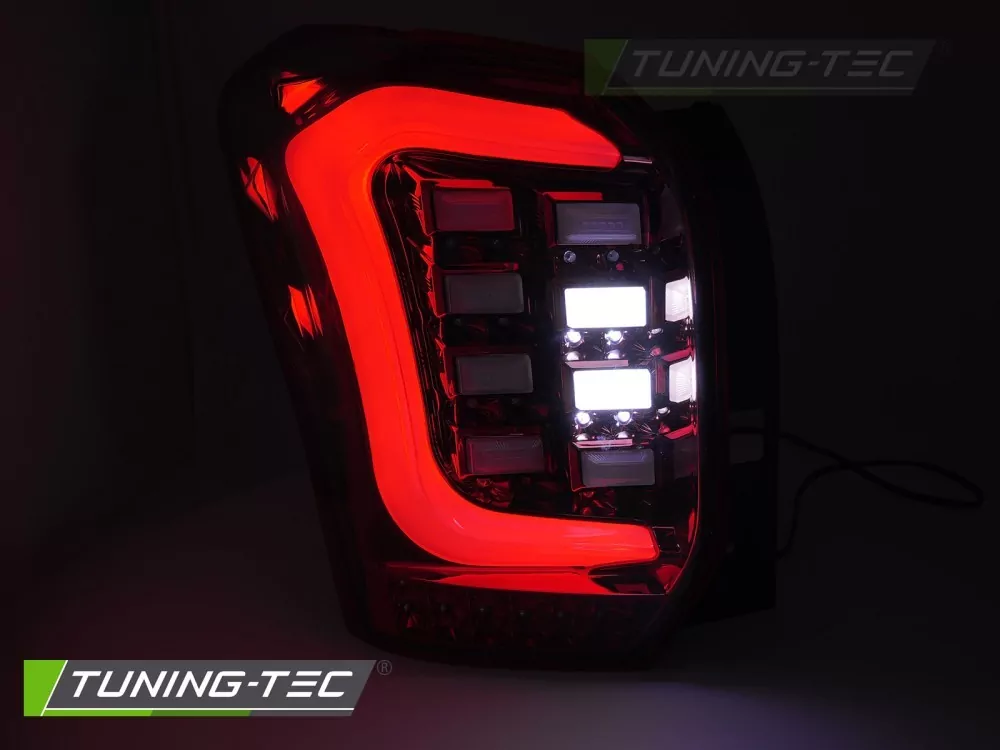 Led Bar Tail Lights Deep Smoke Fits Subaru Forester Iv 13-18