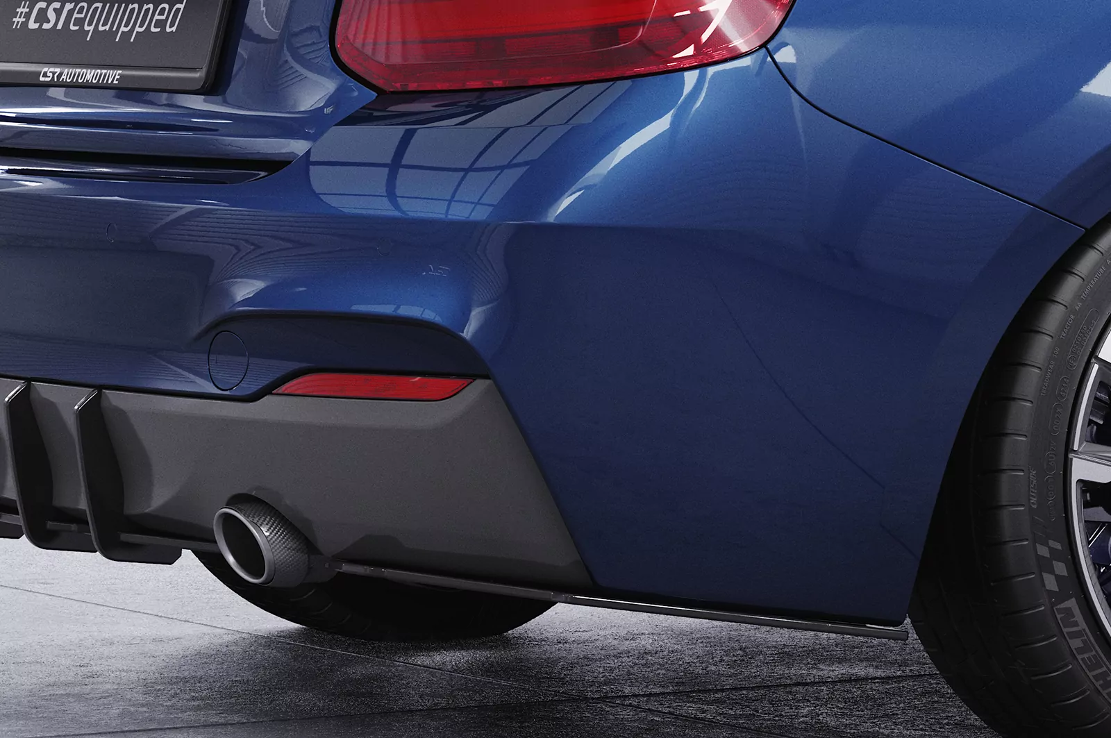 Racing Diffusor / Heckansatz für BMW 2er F22/F23 M-Paket HA371