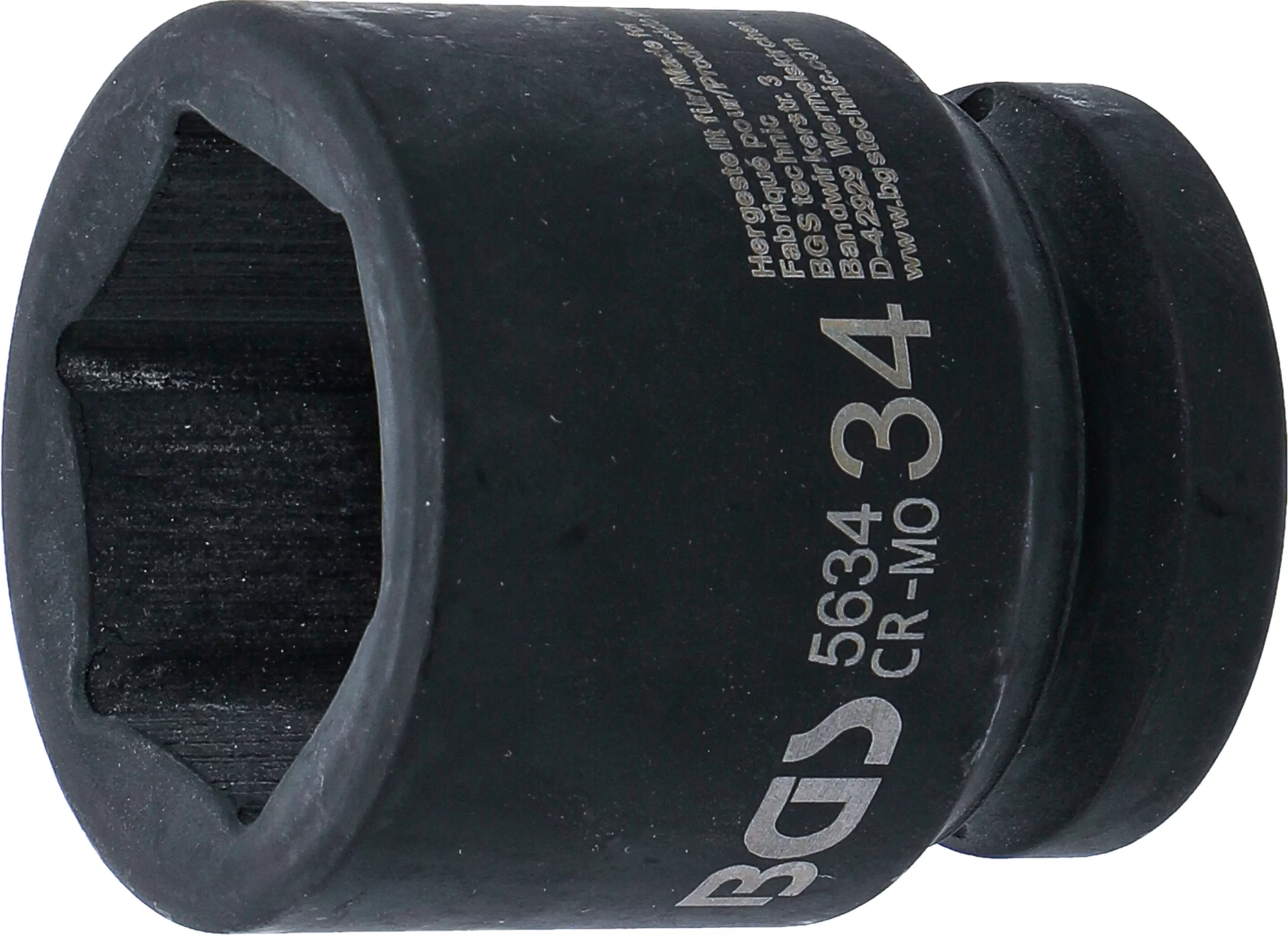 Kraft-Steckschlüssel-Einsatz Sechskant | Antrieb Innenvierkant 20 mm (3/4") | SW 34 mm