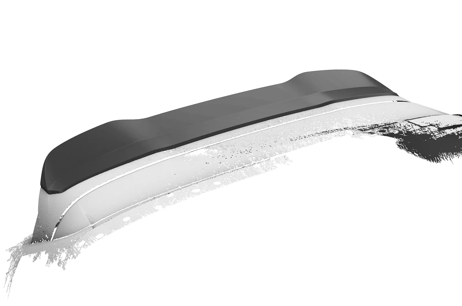 Heckflügel mit ABE für Peugeot 208 II HF057 Schwarz Strukturiert