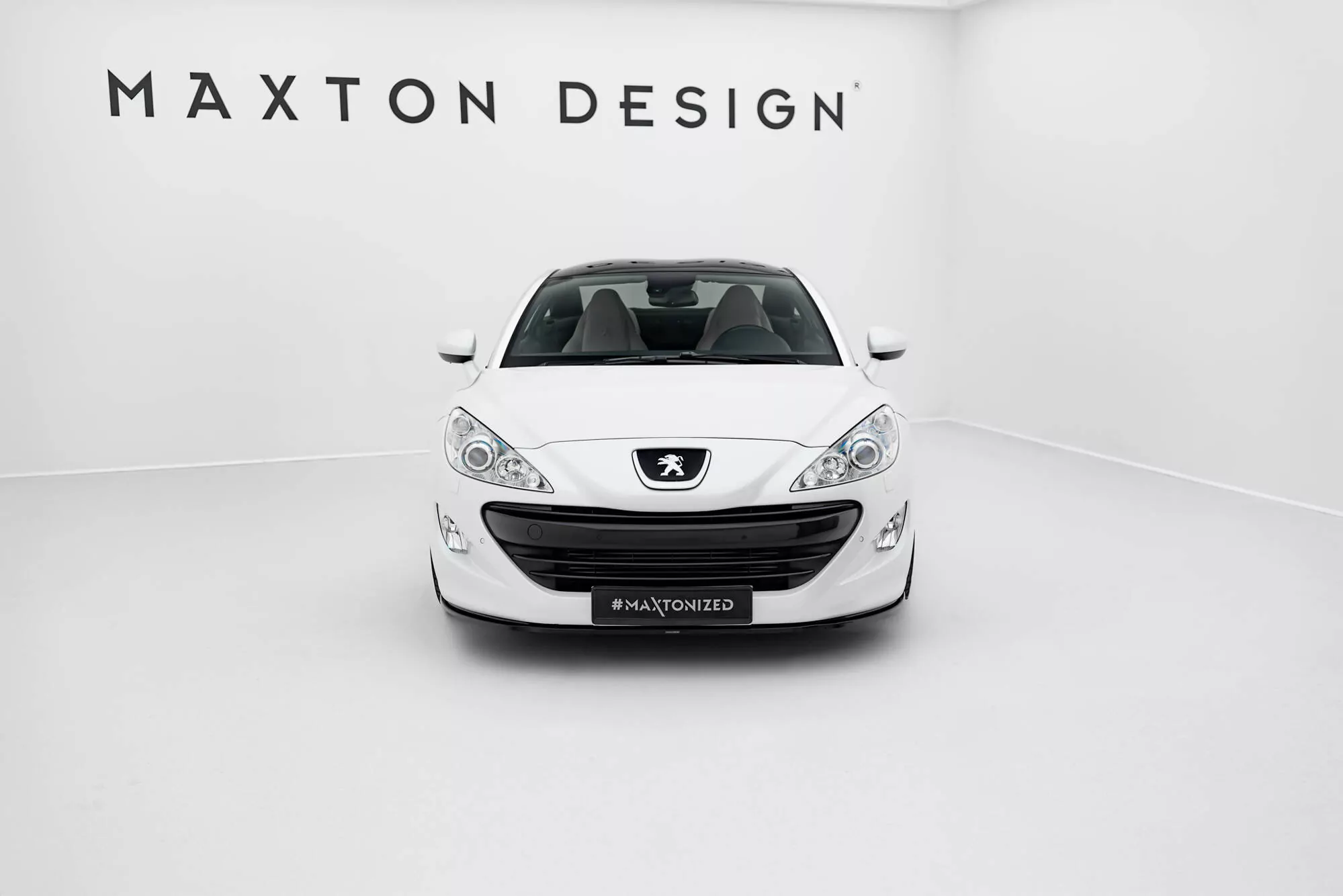 Front Ansatz Passend Für V.1 Passend Für PEUGEOT RCZ Schwarz Hochglanz Schwarz Hochglanz