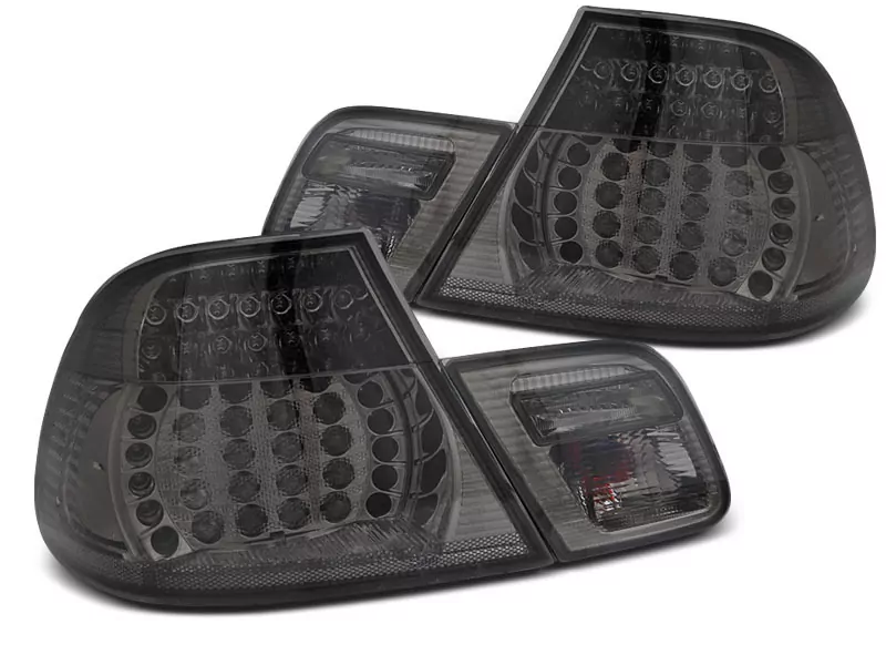 Led Tail Lights Smoke Seq Fits Bmw E46 04.99-03.03 Coupe