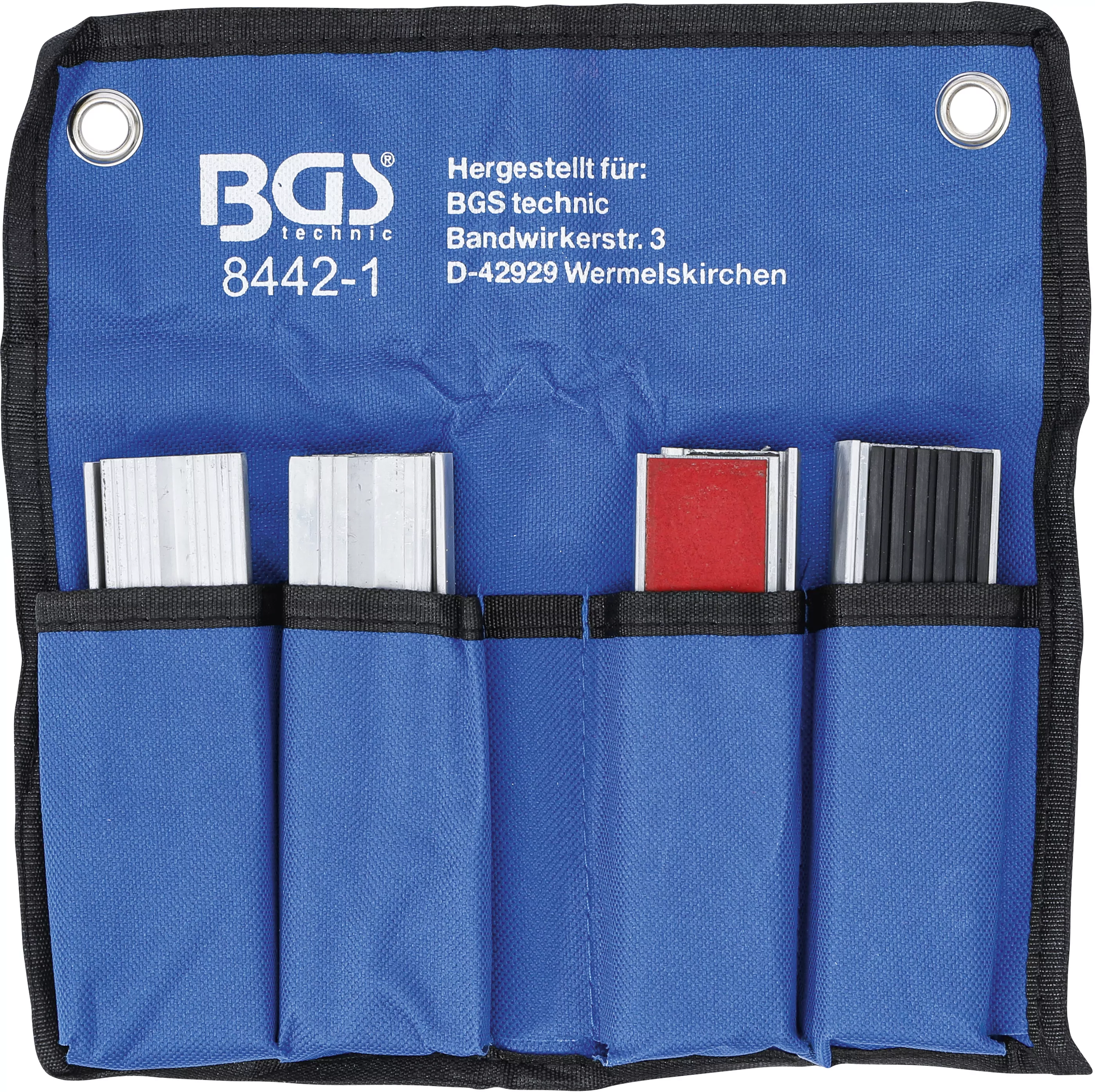 Schraubstock-Schutzbacken-Satz | Aluminium | 125 mm | 8-tlg.