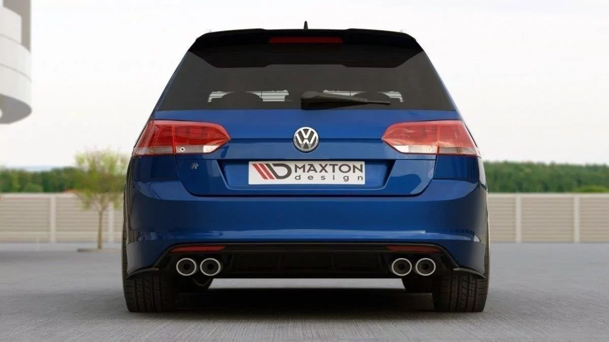 Heck Ansatz Flaps Diffusor Passend Für Diffusor Passend Für VW GOLF 7 R VARIANT Schwarz Hochglanz Schwarz Hochglanz