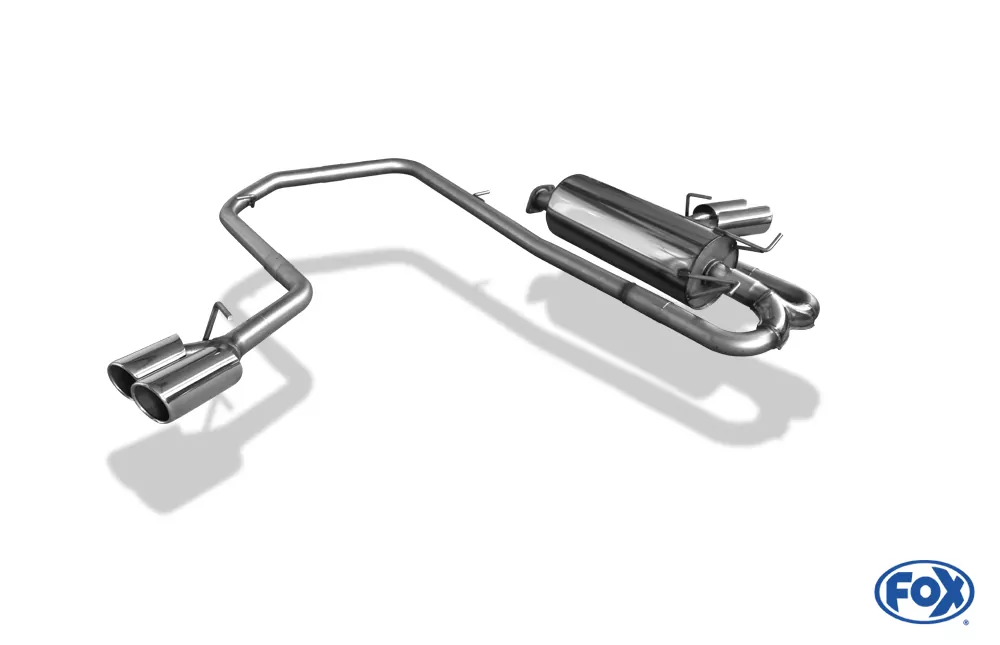 Ford Ranger 2011-08/2016 - 4x4 - Doppelkabine  Endschalldämpfer Sidepipe, Ausgang rechts und links am Fahrzeug - 2x90 Typ 16 rechts/links