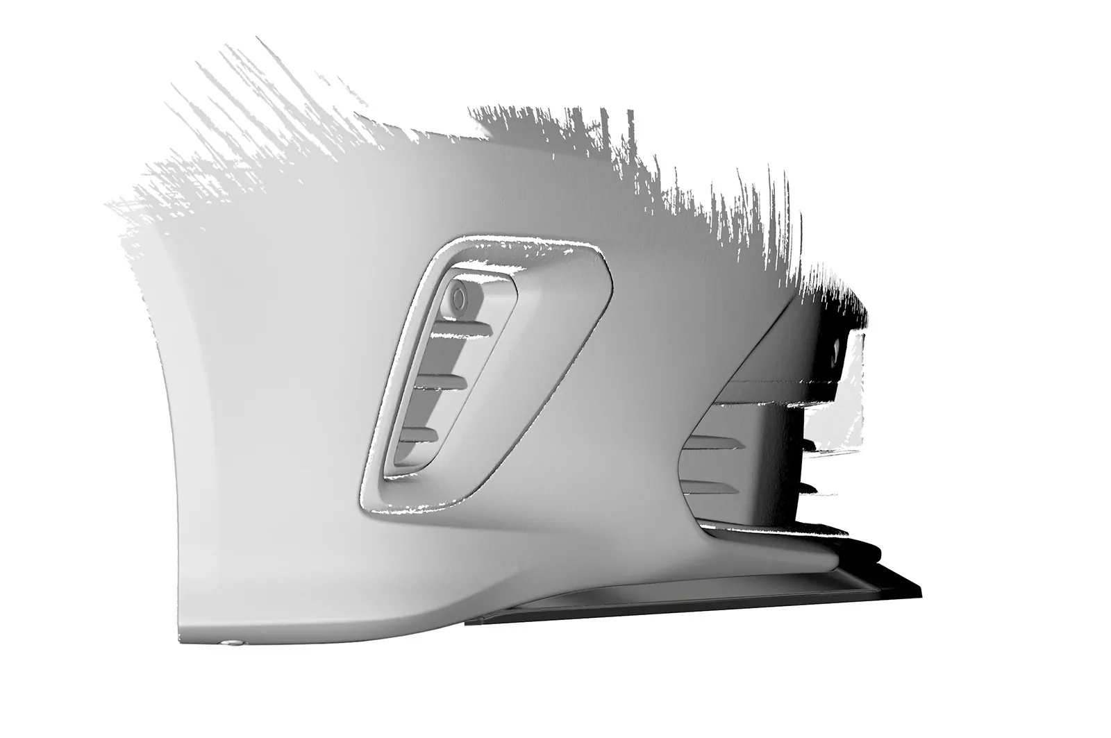 Cup-Spoilerlippe mit ABE für Opel Insignia B Gsi CSL505 Schwarz Strukturiert