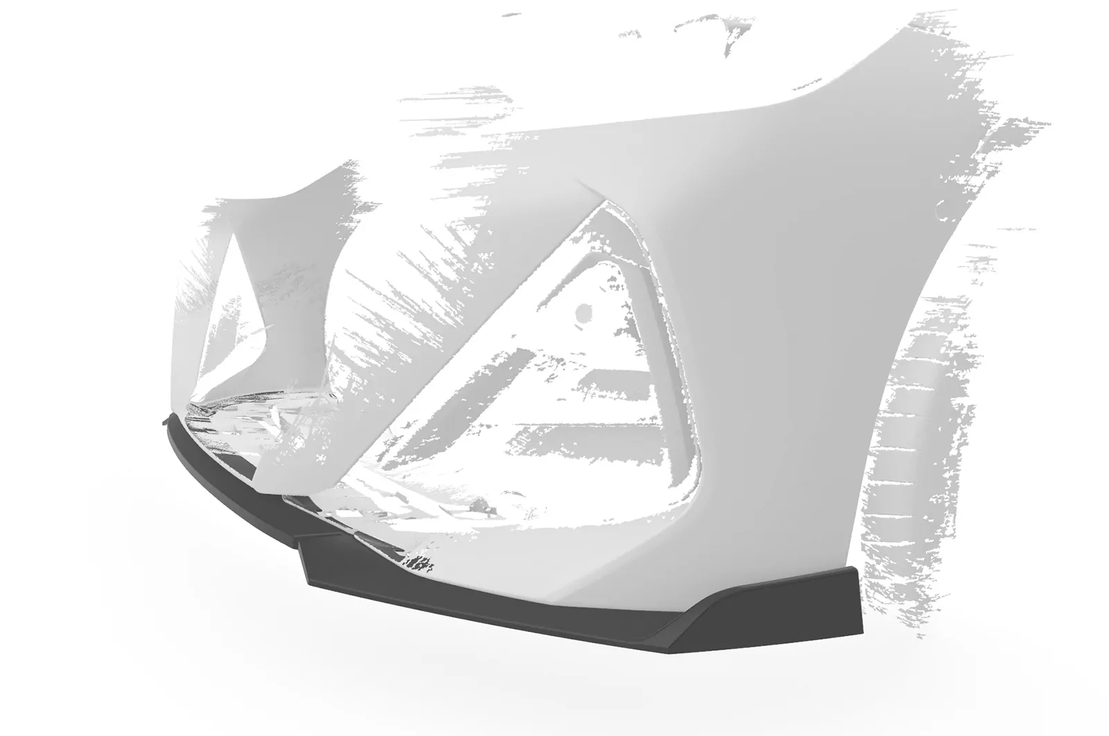 Cup-Spoilerlippe mit ABE für BMW 2er G42 M-Paket/M240i CSL716 Schwarz Strukturiert