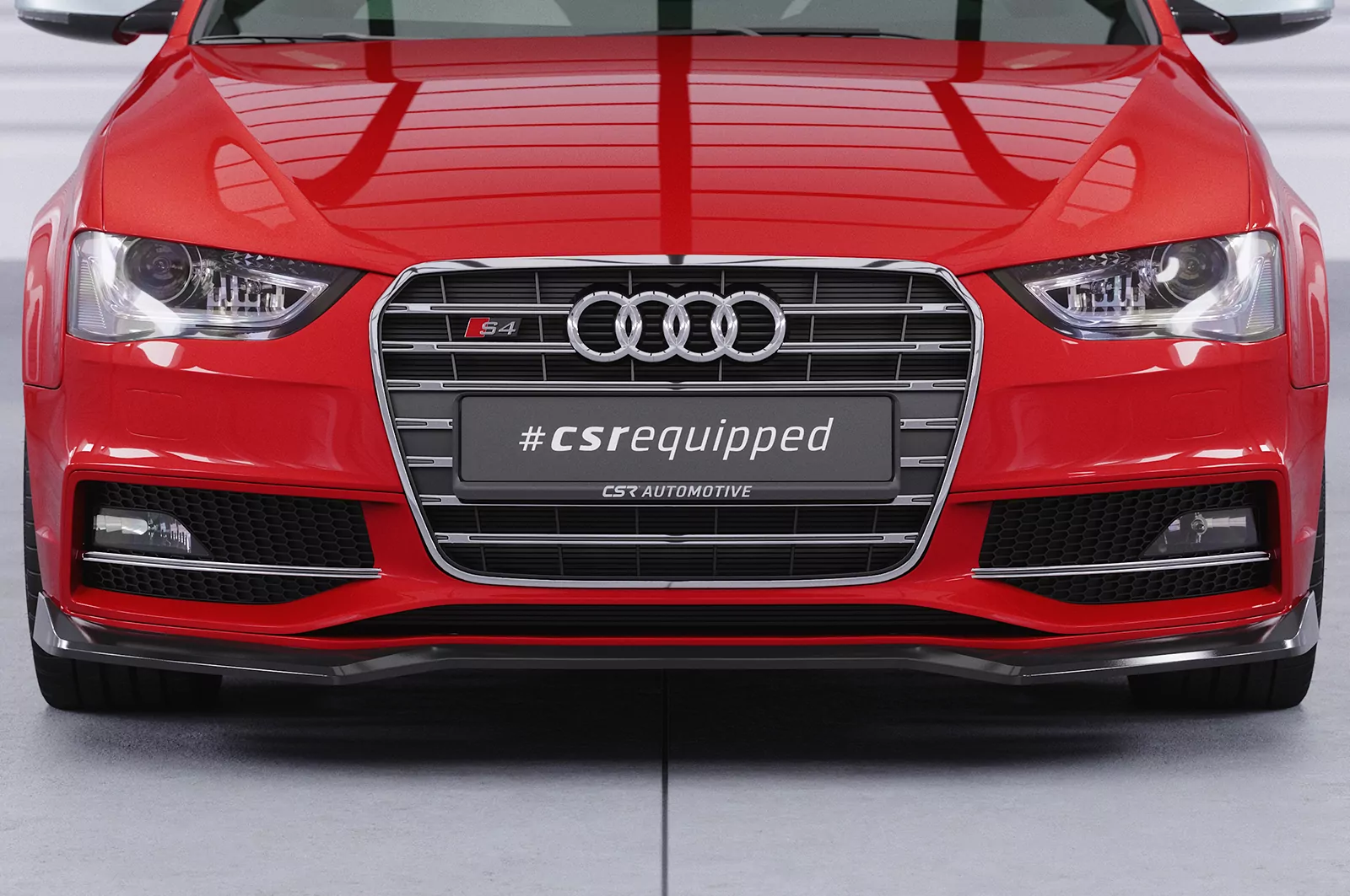 Cup-Spoilerlippe mit ABE für Audi A4 / S4 B8 (Typ 8K) CSL825 Schwarz Strukturiert