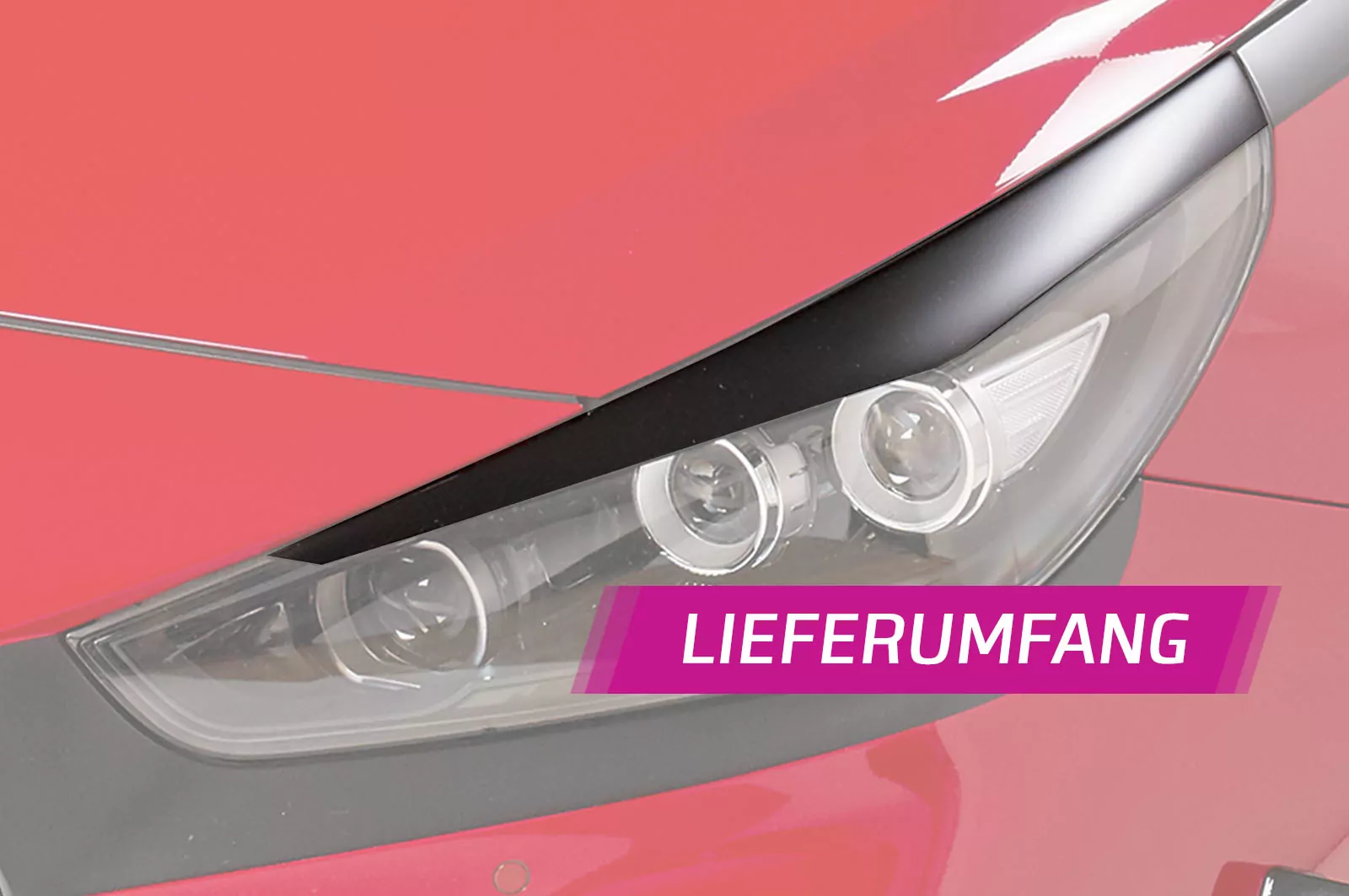 Scheinwerferblenden Glossy für Hyundai I30 (PD) Glossy (schwarz hochglanz)