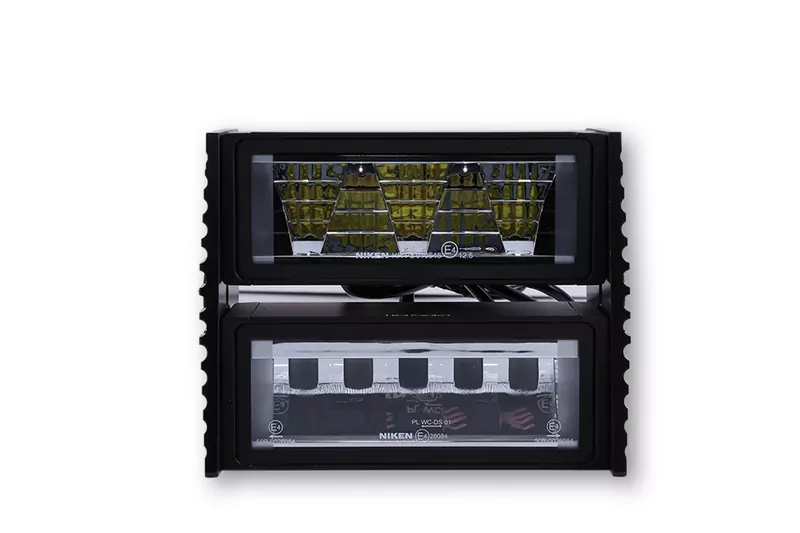 HIGHSIDER pro Scheinwerfer Ultimate LED Schwarz Mit Wave-Halter, E-Geprüft (1Stck)