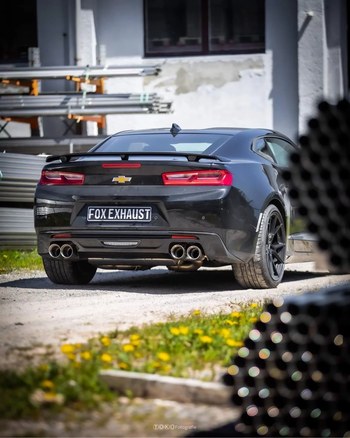 Chevrolet Camaro - A1XC  Endschalldämpfer quer Ausgang rechts/links mit 2 Abgasklappen - 2x100 Typ 25 rechts/links