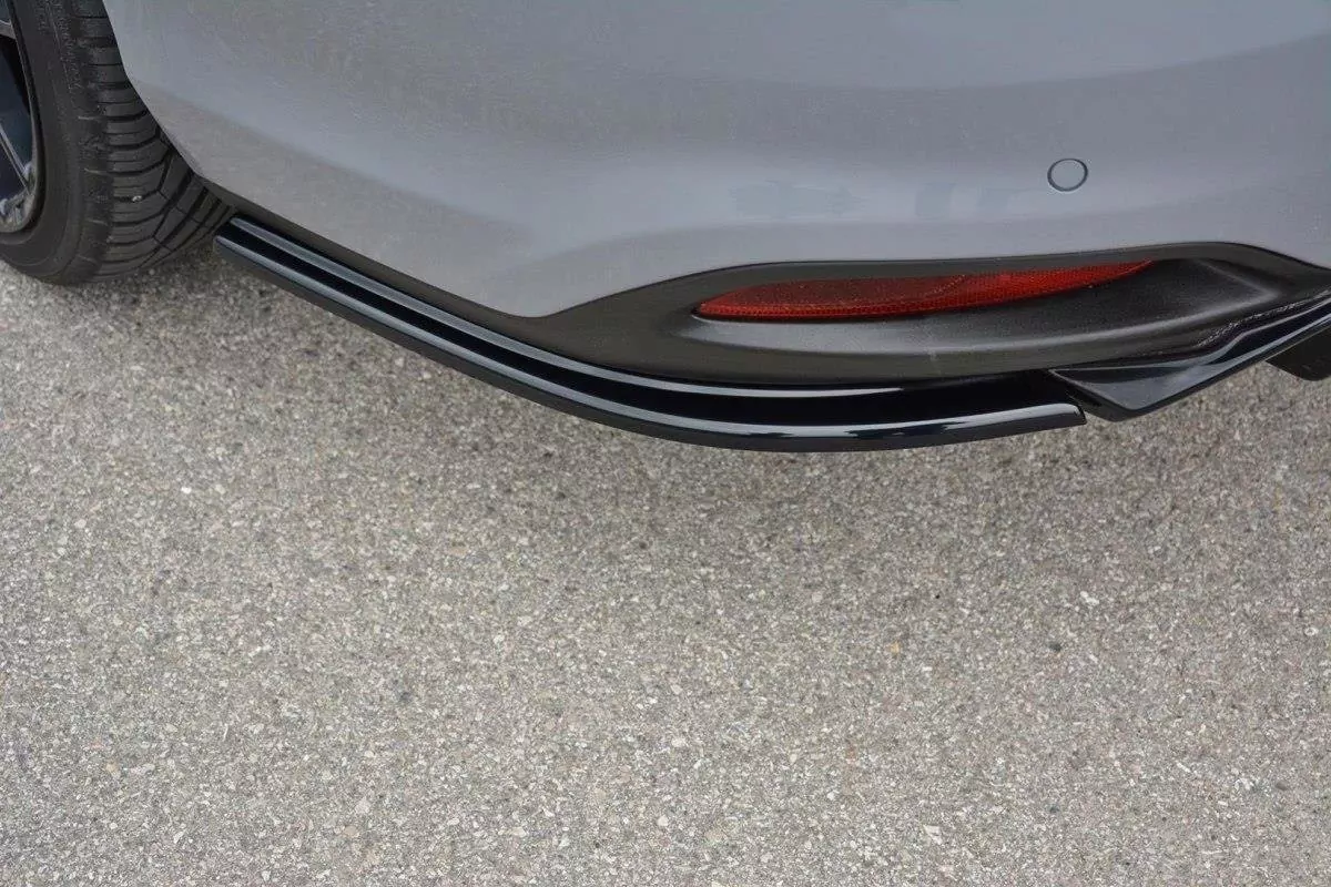 Heck Ansatz Flaps Diffusor Passend Für Diffusor Passend Für Fiat Tipo S-Design Schwarz Hochglanz Schwarz Hochglanz