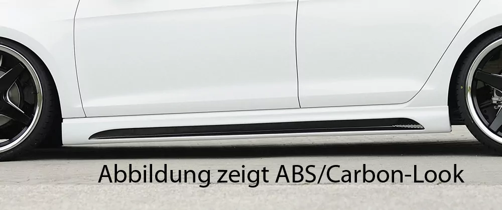 Rieger Seitenschweller links  matt schwarz für Seat Leon FR (5F) 5-tür. 01.13-