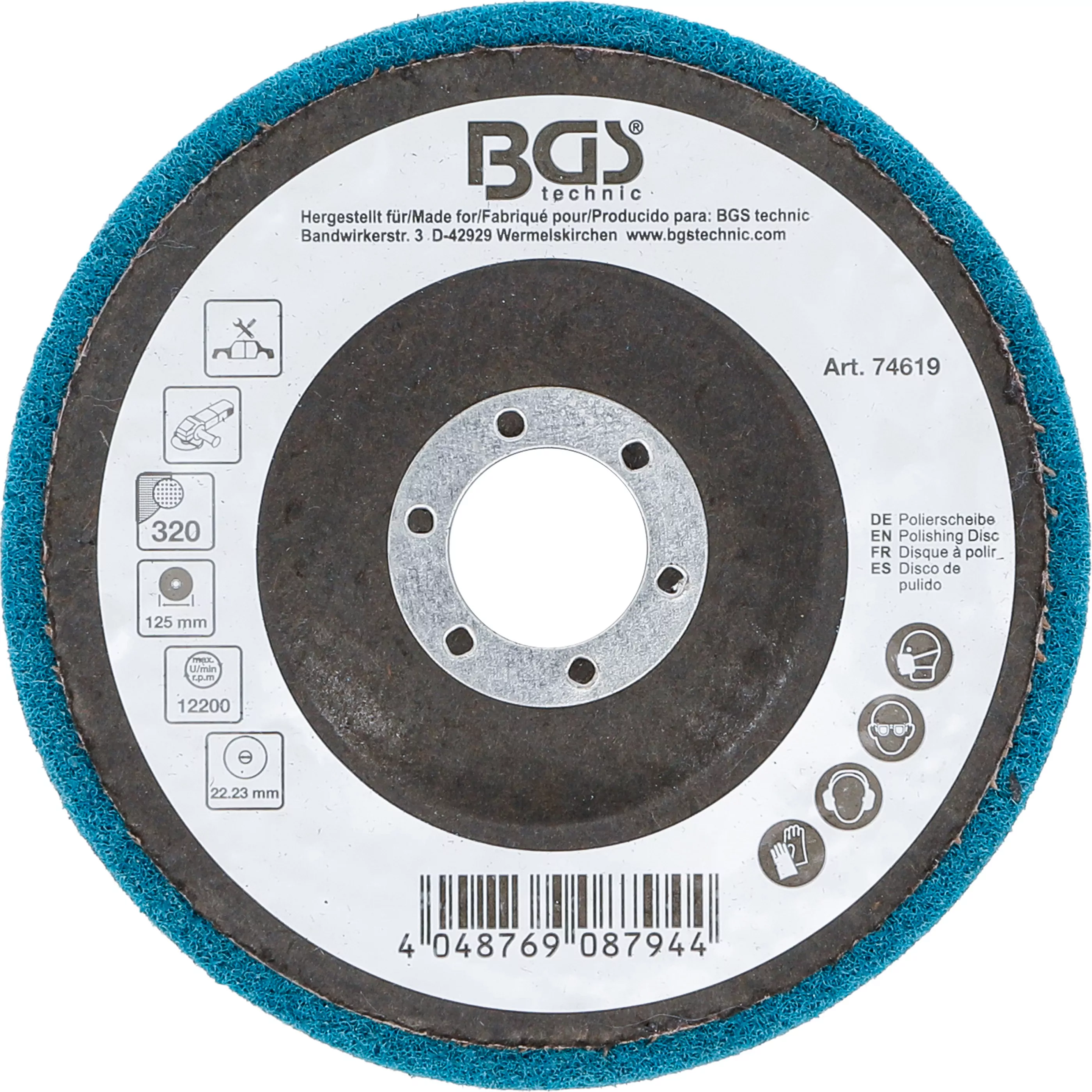 Polierscheibe | Aluminiumoxid | Ø 125 mm | Körnung 320