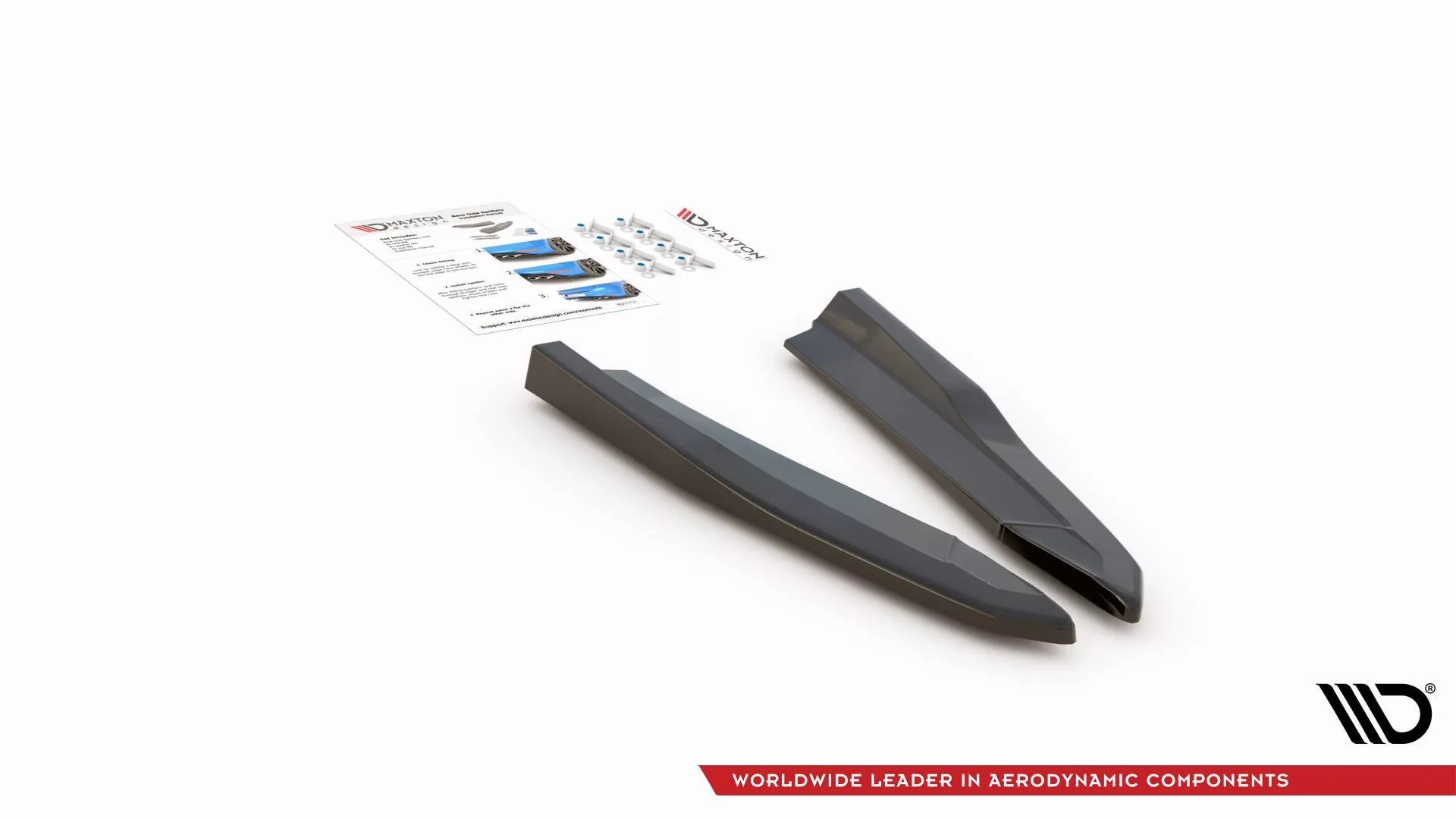 Heck Ansatz Flaps Diffusor V.3 Für Skoda Octavia RS Mk4 Schwarz Hochglanz