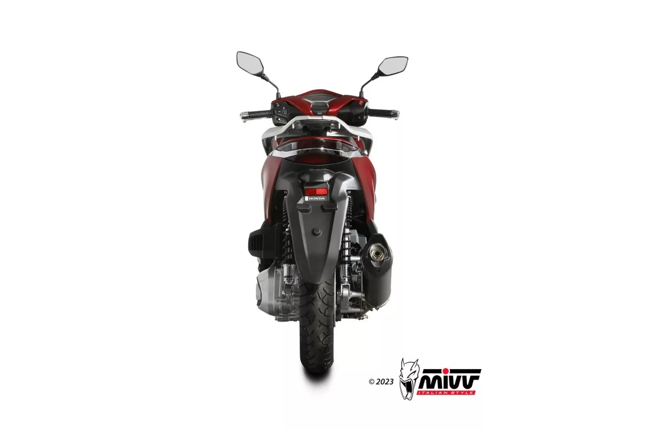 MIVV MOVER Edelstahl Schwarz Mit Kat HONDA ADV-SH-FORZA 350 22-24