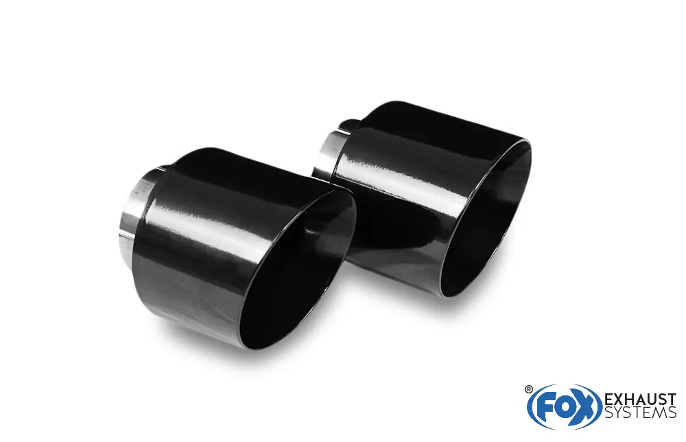 Hyundai i30N Performance + Fastback Endrohre passend auf den originalen Endschalldämpfer - 1x114 Typ 25 rechts/links schwarz glänzend