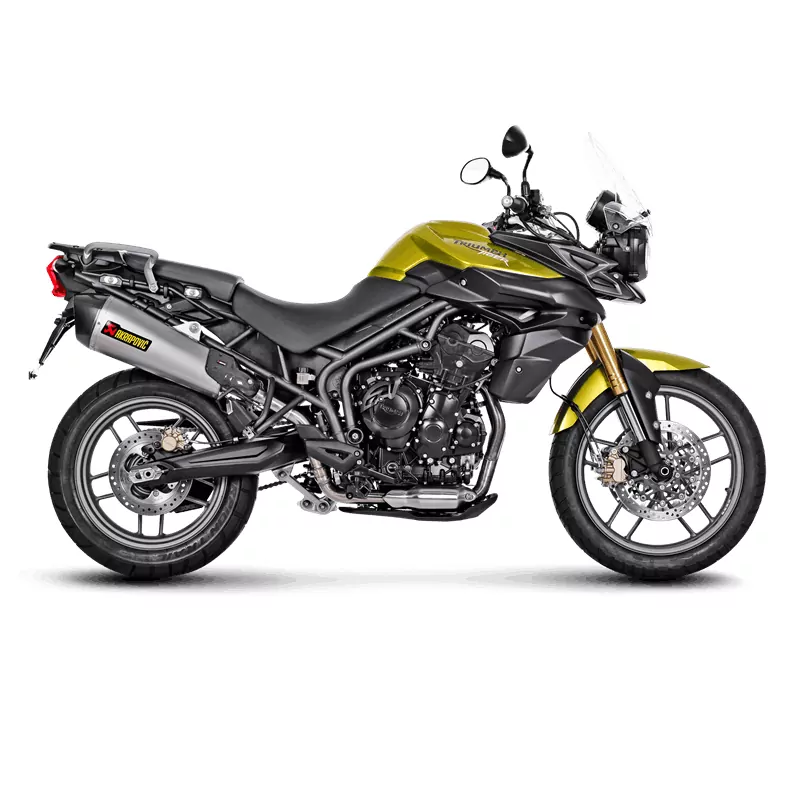Akrapovic Slip-On Line (Titanium) Auspuff für Triumph Tiger 800 XC/XR/XRx/XCx Modelljahr 2011-2016