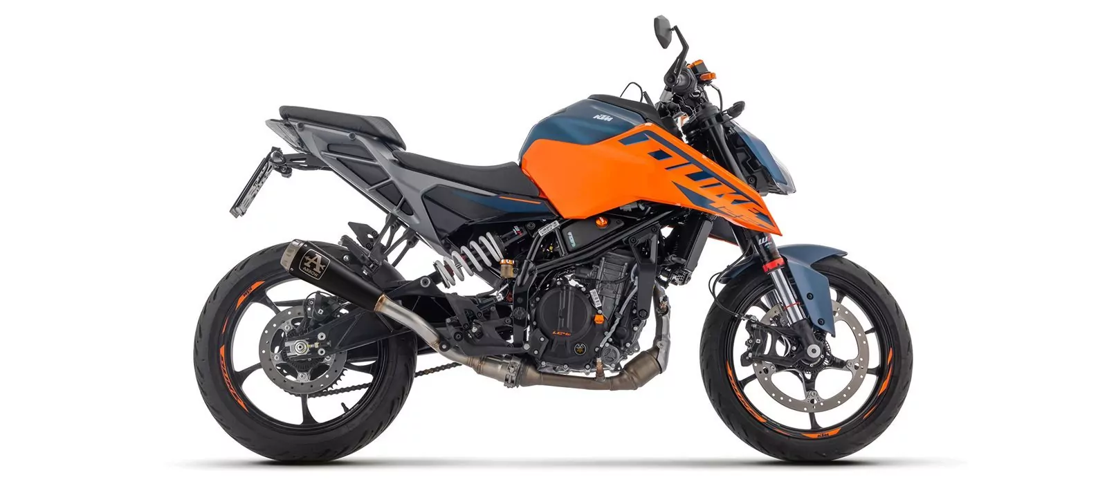 ARROW Auspuff PRO RACE DARK NiChrom schwarz für KTM DUKE 125 DUKE 390 Modelljahr 2024-