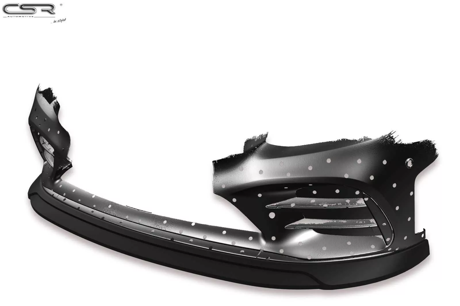 Cup-Spoilerlippe mit ABE für Mercedes Benz C43 AMG 205 CSL323-M Carbon Look (matt)